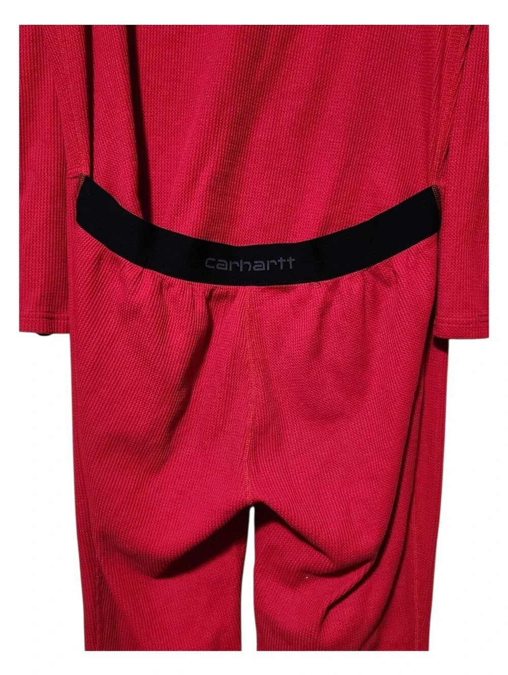 Carhartt Base Layer Red Thermal Union Suit Long John's Size Large